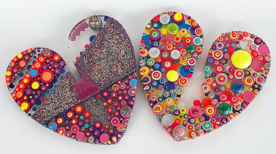  Michael Gitter Resin Love Heart Sculpture by Artists Michael Gitter Jillian Whelan 1 1 piece