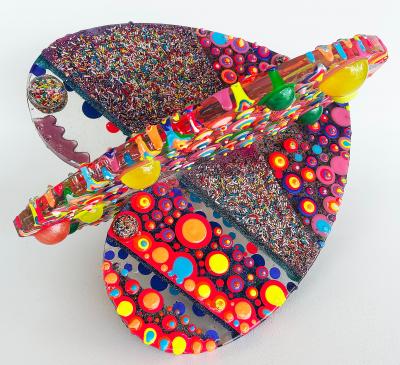  Michael Gitter Resin Love Heart Sculpture by Artists Michael Gitter Jillian Whelan 1 1 piece