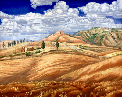  Michela Mansuino Pink Hills Near Certaldo 2012