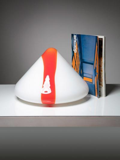  Mico Murano Glass Table Lamp by Renato Toso for Leucos Italy 1970s