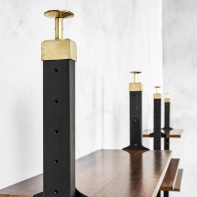  Midcentury Italian school Italian Production Wall Bookcase with adjustable shelves 60s