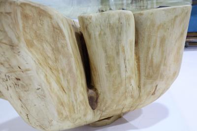  Mimi London Co Large Single Cypress or Maple Trunk Table Mimi London Style