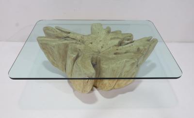  Mimi London Co Large Single Cypress or Maple Trunk Table Mimi London Style