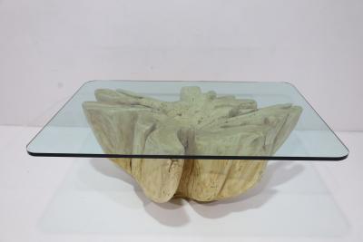  Mimi London Co Large Single Cypress or Maple Trunk Table Mimi London Style