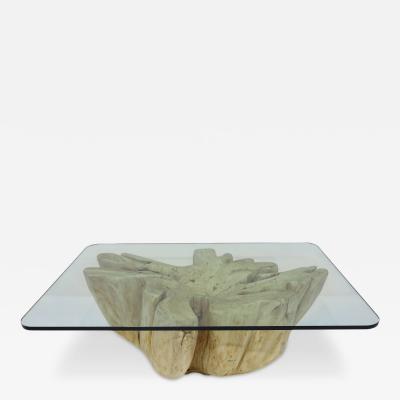  Mimi London Co Large Single Cypress or Maple Trunk Table Mimi London Style
