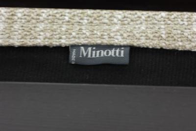  Minotti Minotti Dining Chairs Set of 8 in Neutral Woven Upholstery