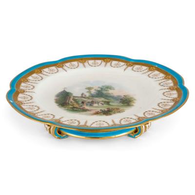  Minton A 17 piece Minton porcelain dessert service with tazze