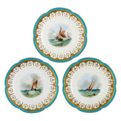  Minton A 17 piece Minton porcelain dessert service with tazze