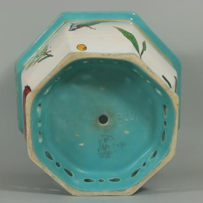  Minton Minton Majolica Naturalist Jardiniere by W S Coleman