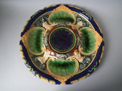 Minton Monumental Minton Majolica Ewer and Stand