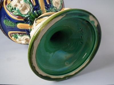  Minton Monumental Minton Majolica Ewer and Stand