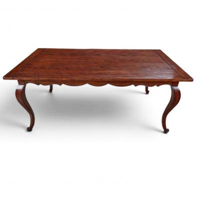  Minton Spidell 18th C Style Minton Spidell French Country Walnut Dining Table