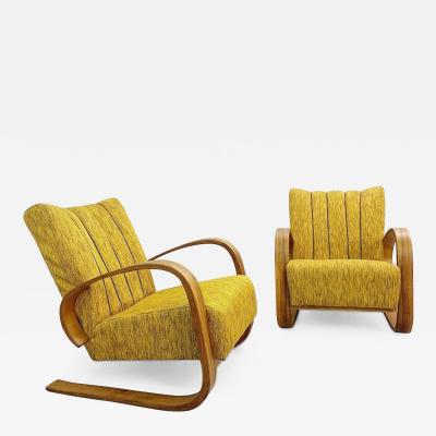  Miroslav Navrotil Pair Of Mid Century Modern Armchairs Czech 