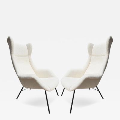  Miroslav Navrotil Pair of armchairs by Miroslav Navratil Editions Ton Czech Republic circa 1960