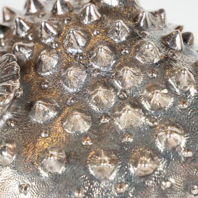  Missiaglia Hand Wrought Sterling Silver Puffer Fish Salt Shaker and Pepper Mill Missiaglia