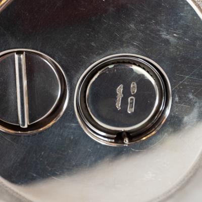  Missiaglia Hand Wrought Sterling Silver Puffer Fish Salt Shaker and Pepper Mill Missiaglia