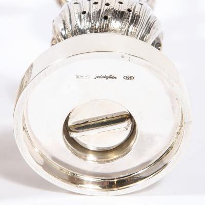  Missiaglia Handcrafted Sterling Silver Dolphin Salt Shaker Pepper Mill Signed Missiaglia