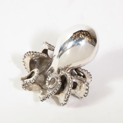 Missiaglia Handcrafted Sterling Silver Octopus Salt Shaker and Pepper Mill by Missiaglia