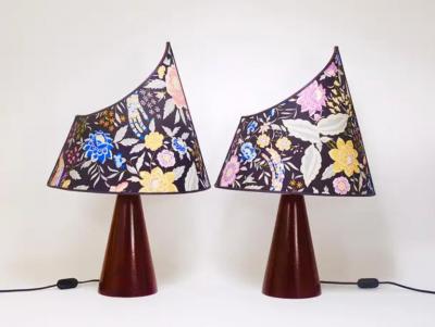  Missoni A Pair Missoni Post Modern Table Side Lamps by Massimo Valloto Italy 1980s