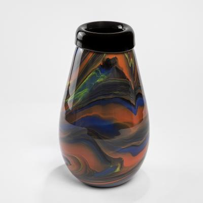  Missoni Missoni for Arte Vetro Murano Vase in Marbled Glass 80s