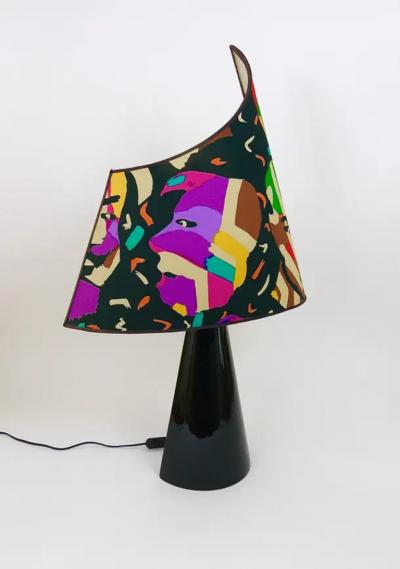  Missoni Post Modern Missoni Table Lamp by Massimo Valloto Italy 1980s