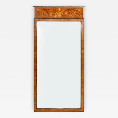  Mj lby Intarsia Swedish Art Deco Marqutry Mirror by Birger Ekman for Mjolby Intarsia