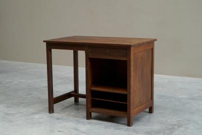  Mobilier AVEA Mobilier AVEA Writing Desk in Solid Oak Belgium 1930s