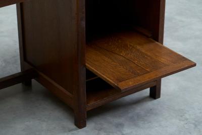  Mobilier AVEA Mobilier AVEA Writing Desk in Solid Oak Belgium 1930s