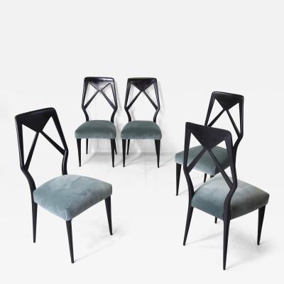  Mobilificio Dassi Dassi set of five chairs 1950s