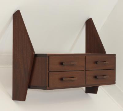  Mobilificio Dassi Mahogany Wall Hang Console by Dassi Mobilificio 1960 Italy