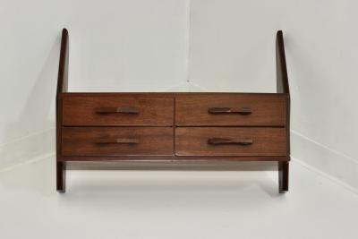  Mobilificio Dassi Mahogany Wall Hang Console by Dassi Mobilificio 1960 Italy