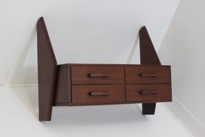  Mobilificio Dassi Mahogany Wall Hang Console by Dassi Mobilificio 1960 Italy