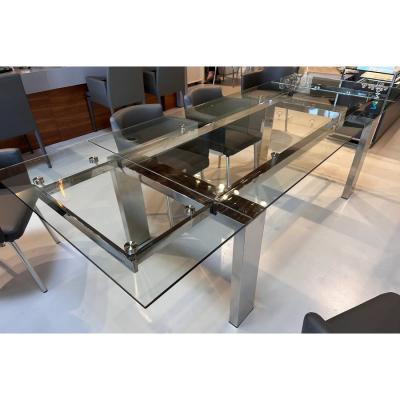  Modani Madani Modern Furniture Glass Nablus Extension Dining Table