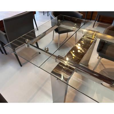  Modani Madani Modern Furniture Glass Nablus Extension Dining Table