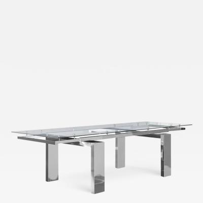  Modani Madani Modern Furniture Glass Nablus Extension Dining Table