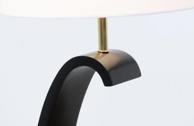  Modeline California Modern Sculpted Ebony Table Lamp by Modeline of CA