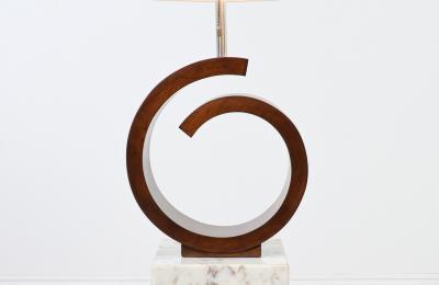  Modeline California Modern Sculpted Swirl Table Lamp by Modeline of CA