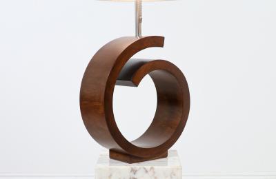  Modeline California Modern Sculpted Swirl Table Lamp by Modeline of CA