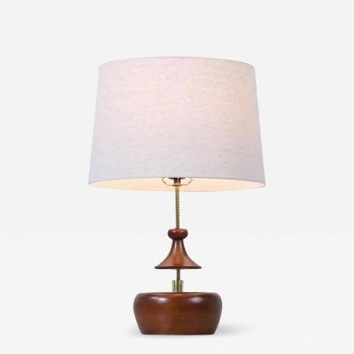  Modeline California Modern Sculpted Table Lamp with Brass Accents by Modeline of CA