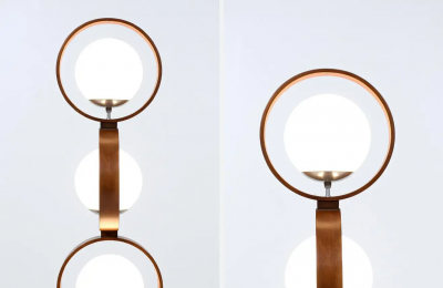  Modeline Mid Century Modern Globe Ring Lamp for Modeline