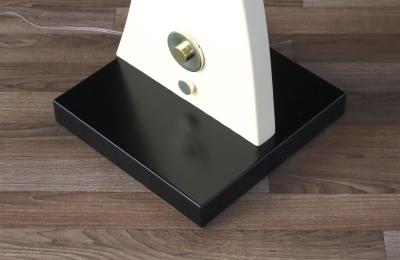  Modeline Mid Century Modern Sculpted Lacquered Floor Lamp