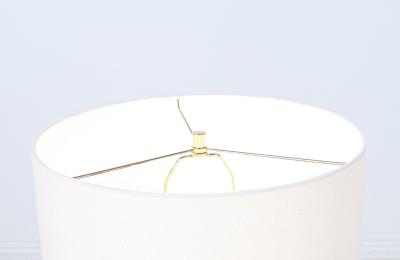  Modeline Mid Century Modern Sculpted Walnut Twist Table Lamps by Modeline of California