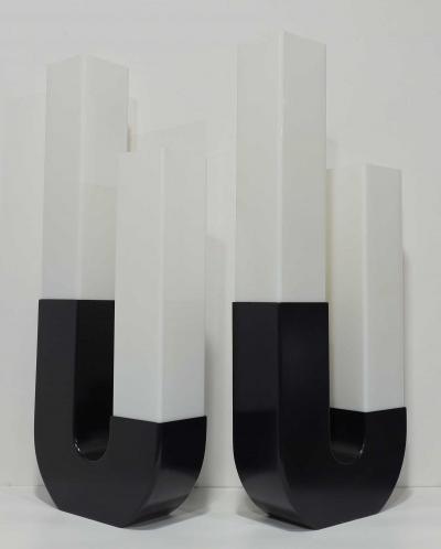  Modeline Monumental Pair of Modeline Sculptural Lamps