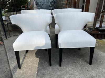  Modernage Furniture Company SUITE OF FOUR KLISMOS DINING CHAIRS BY MODERNAGE