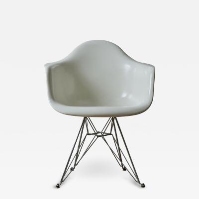  Modernica Modernica Case Study White Fiberglass Arm Shell Chair with Chrome Eiffel Base