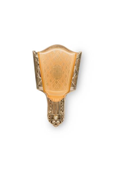  Moe Bridges Co SET of 4 Moe Bridges American Art Deco Slip Shade Sconces