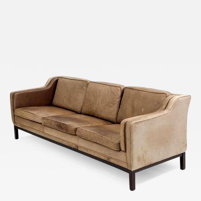  Mogens Hansen Danish Mid Century Leather Sofa By Mogens Hansen Circa 1960s