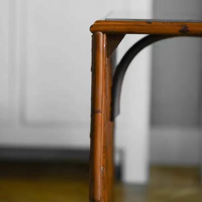  Molto bamboo writing desk with glass shelf limited edition 