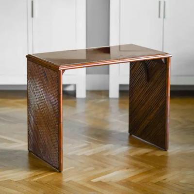  Molto bamboo writing desk with glass shelf limited edition 