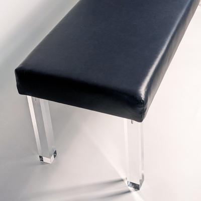  Montage Modern Prism Bench in Navy Leather